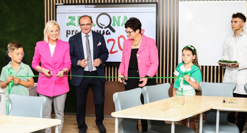 Zielona pracownia w imielińskiej szkole