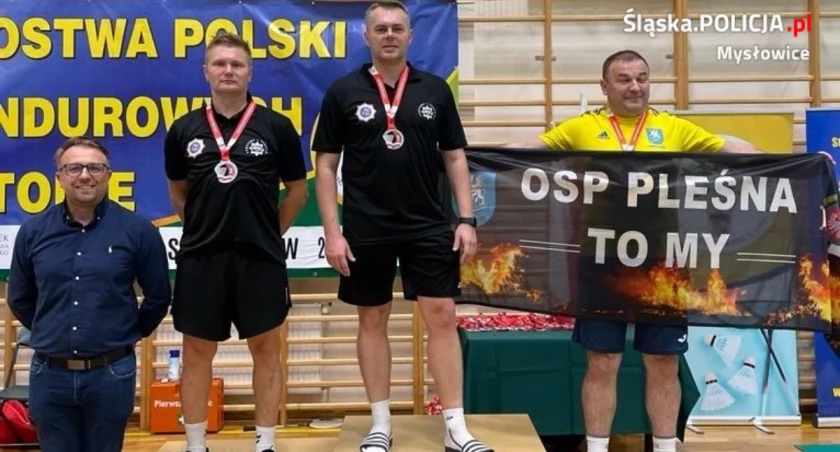Mysłowicki policjant mistrzem Polski służb mundurowych w badmintonie