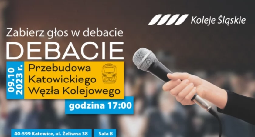 Debata na temat przebudowy Katowickiego Węzła Kolejowego