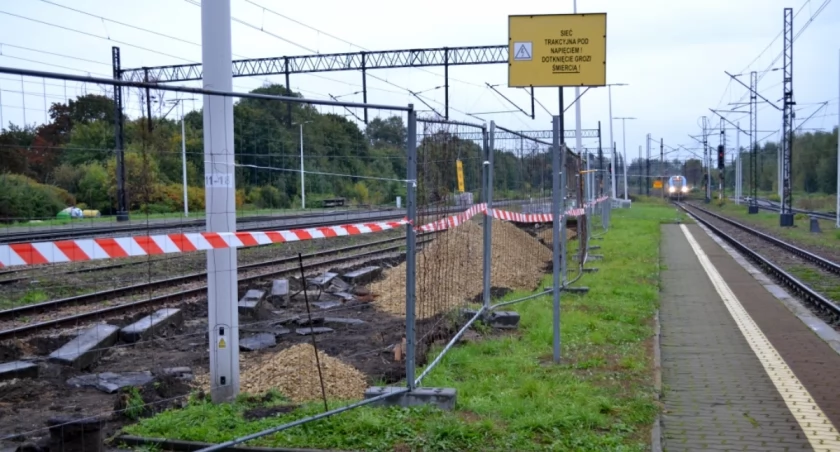 Na stacji kolejowej w Mysłowicach trwają prace remontowe