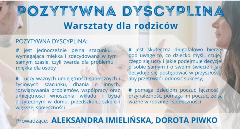 Pozytywna dyscyplina - warsztaty dla rodziców