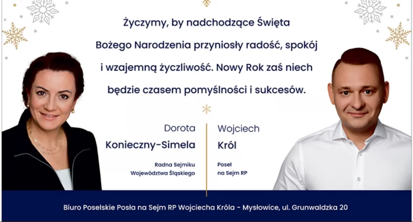Życzenia: Dorota Konieczny-Simela i Wojciech Król