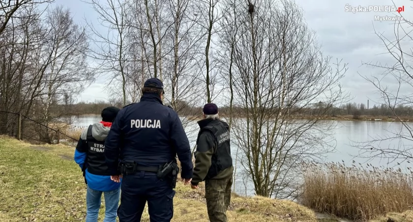 Dzielnicowy wraz ze Strażą Rybacką kontrolował zbiornik Hubertus