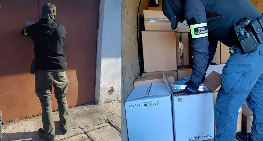 Nielegalne papierosy przechowywał w garażu
