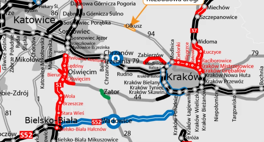 Alternatywna droga dla A4 Katowice-Kraków zostanie rozbudowana