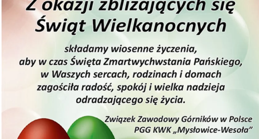Życzenia od ZZG w Polsce PGG KWK Mysłowice-Wesoła