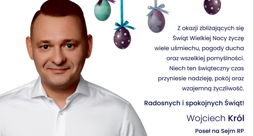 Radosnych  i spokojnych świąt życzy poseł Wojciech Król