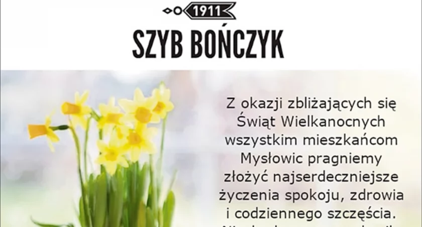 Życzenia wielkanocne od właścicieli Szybu Bończyk