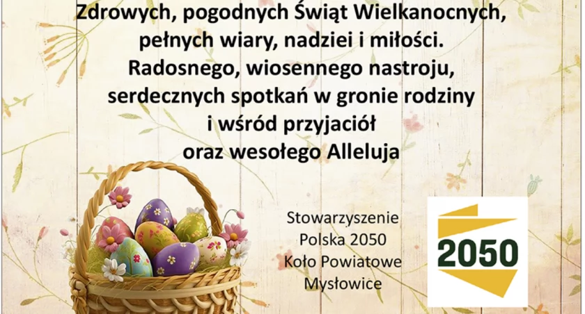 Wesołego Alleluja od Polska 2050 Koło Mysłowice