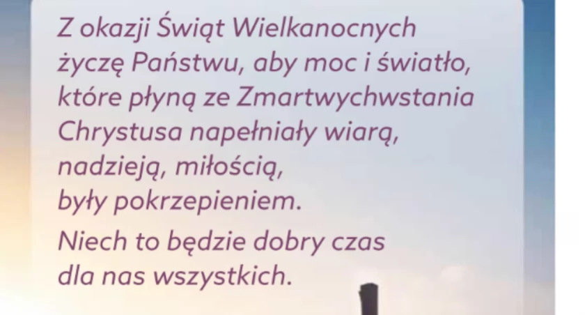 Niech to będzie dobry czas - życzy Tomasz Papaj