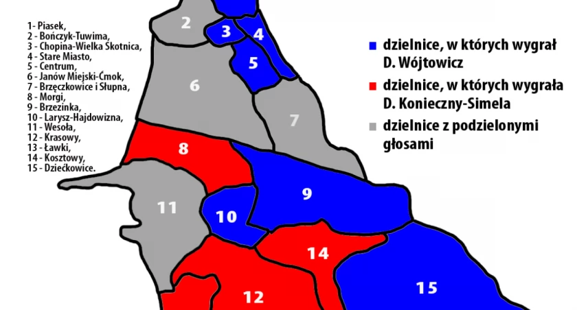 Północ – południe. Jak głosowali mieszkańcy Mysłowic?
