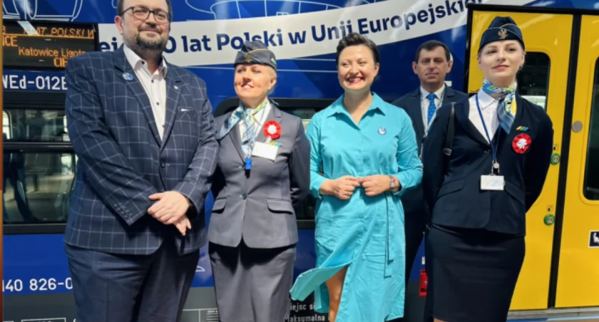 20 lat Polski w UE. Pociąg Europejski Kolei Śląskich wyjechał na tory
