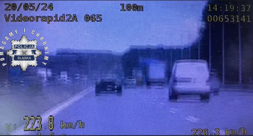 Mysłowiczanin pędził porsche 223 km/h. Nie przyjął mandatu