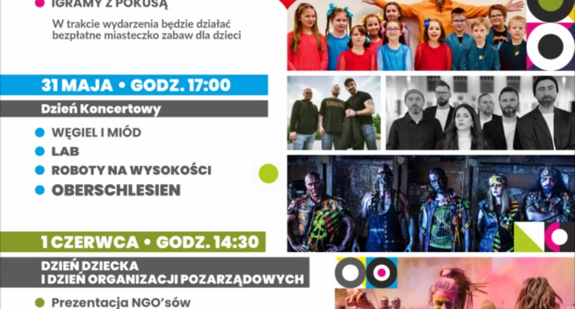 Dni Mysłowic - 31 maja dzień koncertów