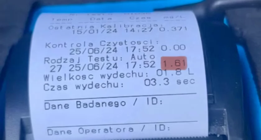 Miała 3 promile. Przyjechała samochodem po męża i dziecko