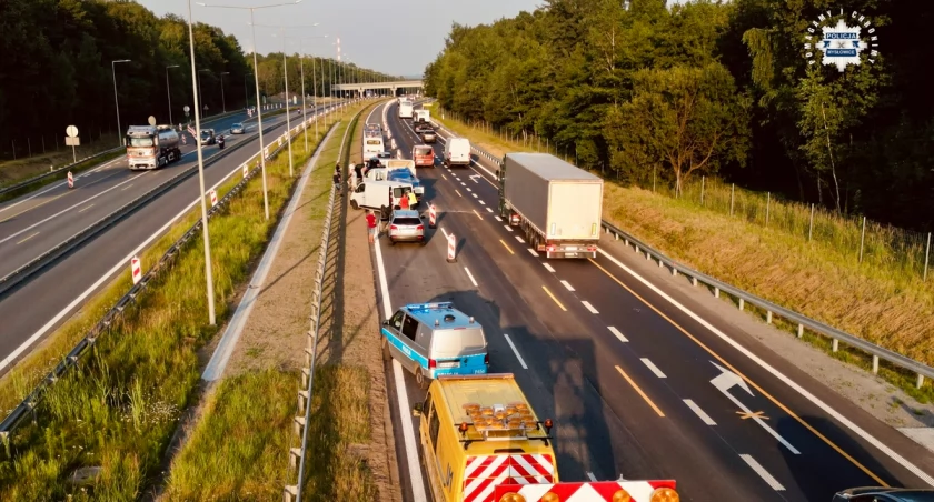 Na mysłowickim odcinku A4 zderzyło się 6 samochodów