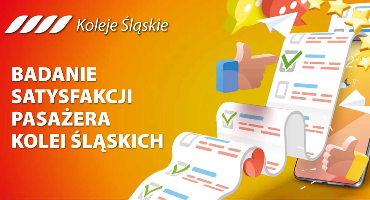 Koleje Śląskie zapraszają do udziału w badaniu satysfakcji pasażera