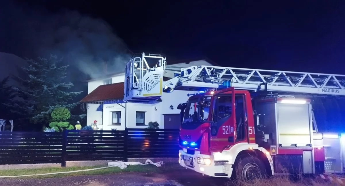 Piorun uderzył w dom na Górnośląskiej