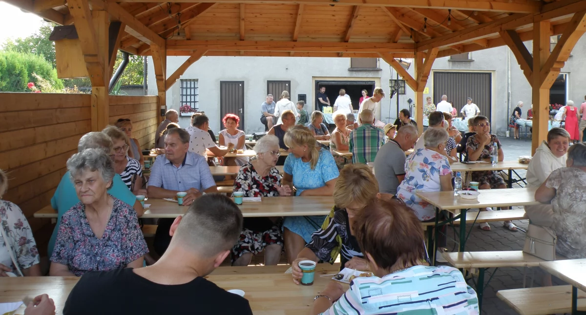 Zabawa na farskich ogrodach w Brzezince