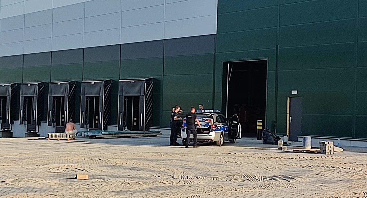 Wypadek podczas prac montażowych