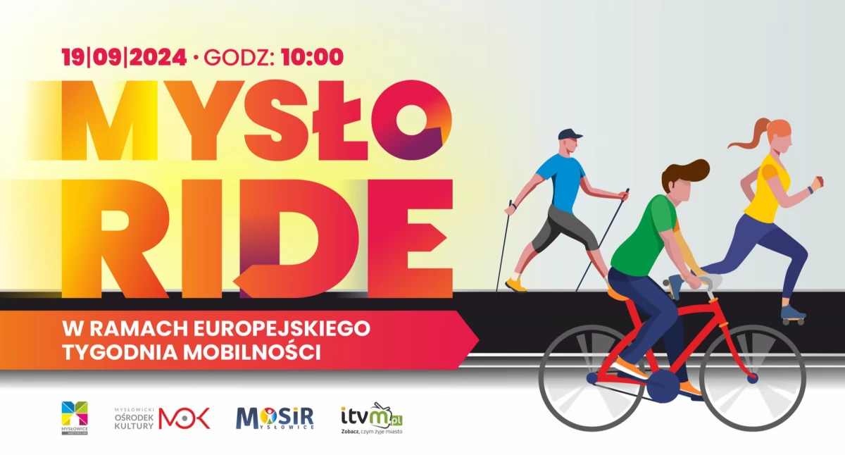 Mysło Ride. Zamień samochód na rower, rolki albo kijki