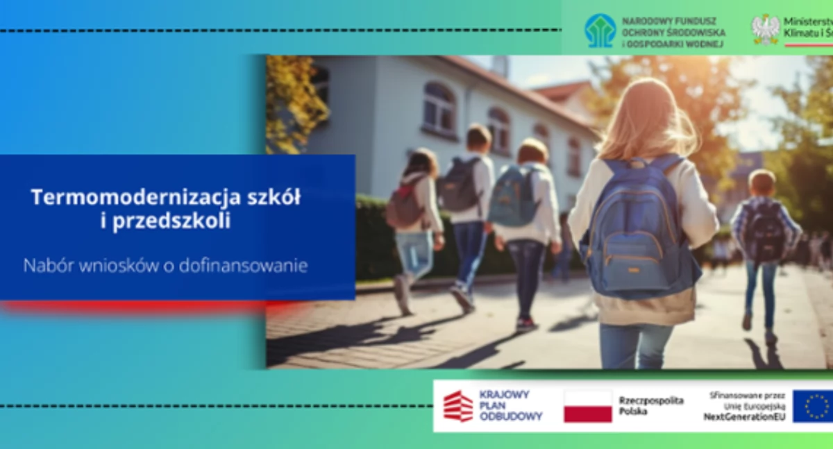 1,3 mld zł na termomodernizację szkół