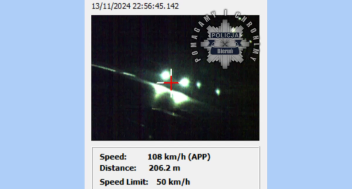 Jechał o ponad 50 km/h za szybko