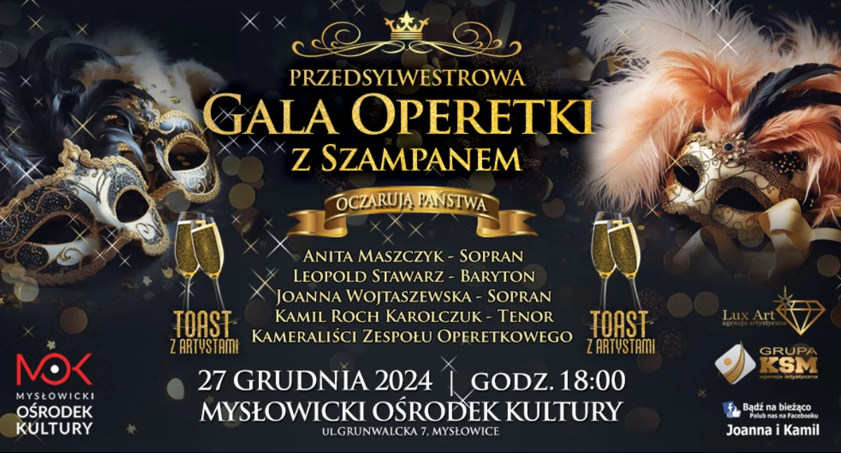 Przedsylwestrowa gala operetki z szampanem