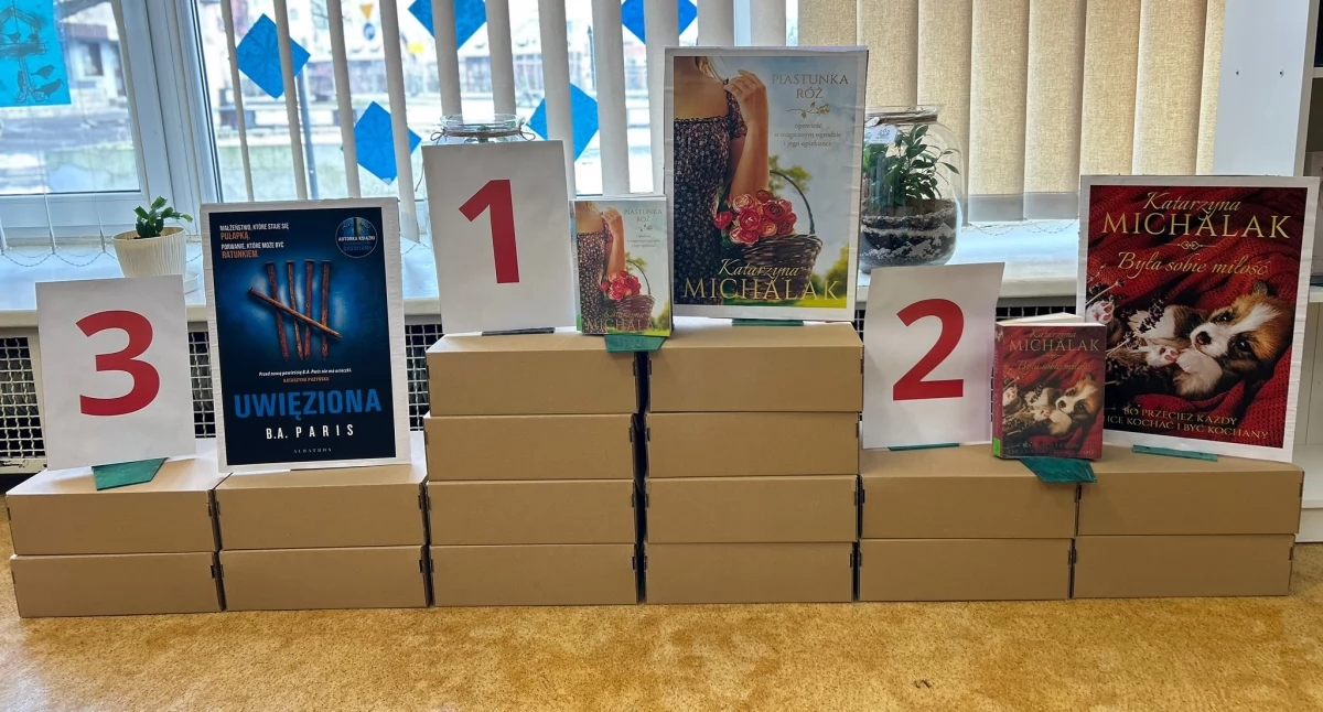 Czytelnicze podium. Jakie książki najczęściej wypożyczali czytelnicy w bibliotece przy ul. Oświęcimskiej?