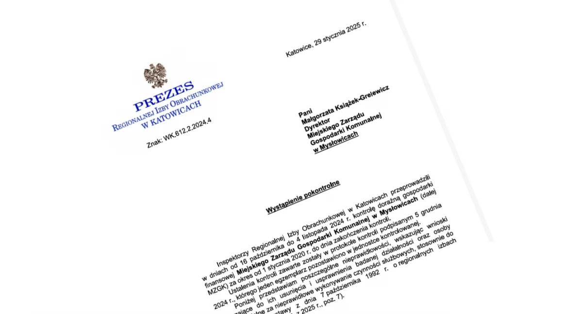 MZGK skontrolowany przez Regionalną Izbę Obrachunkową