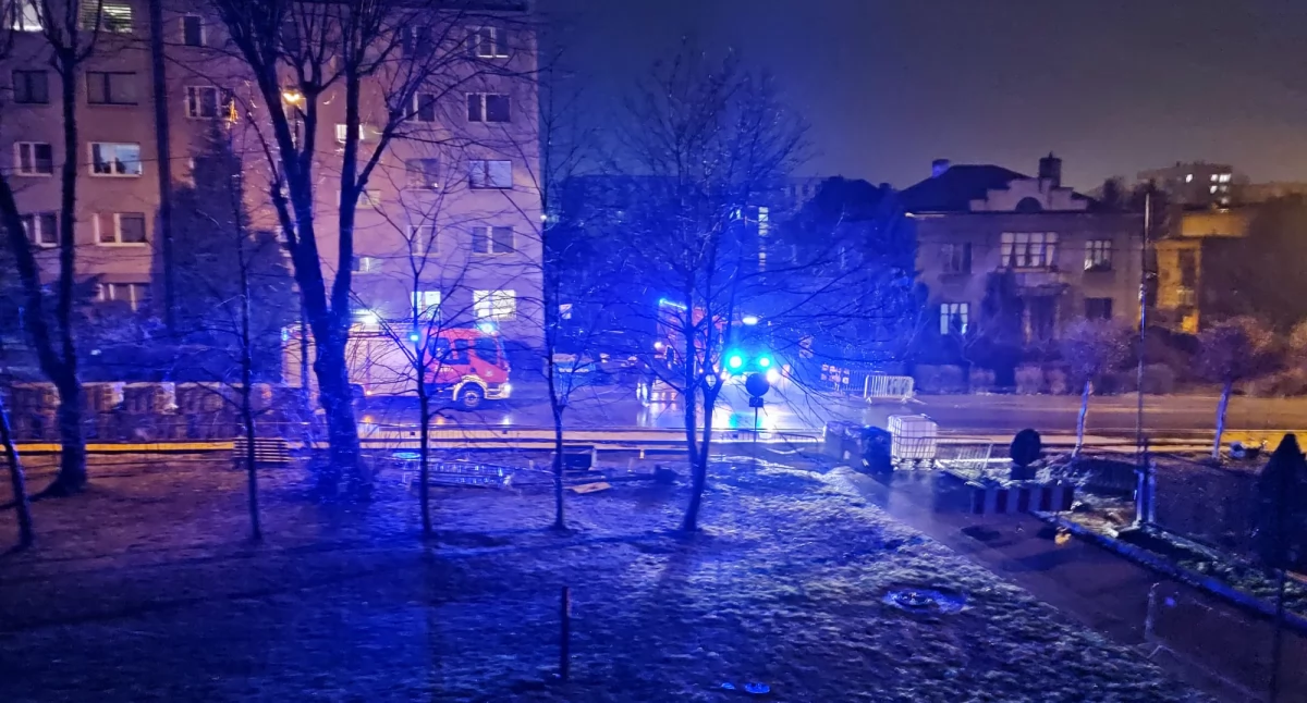 Interwencja straży pożarnej na ul. Armii Krajowej