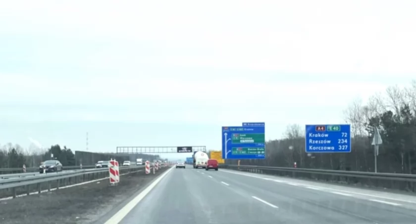 Remont autostrady A4 w Mysłowicach