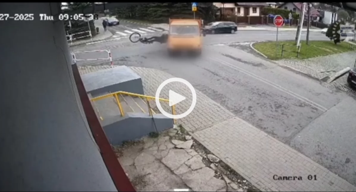 Wypadek na Morgach. Rowerzysta w szpitalu