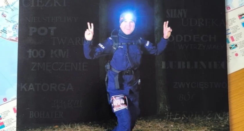 Mysłowicki policjant ukończył bieg Setka Komandosa