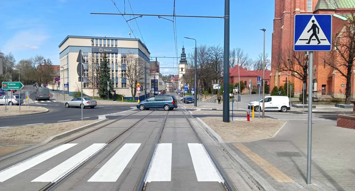 Pasy na przejściach przy nowym rondzie po poprawkach
