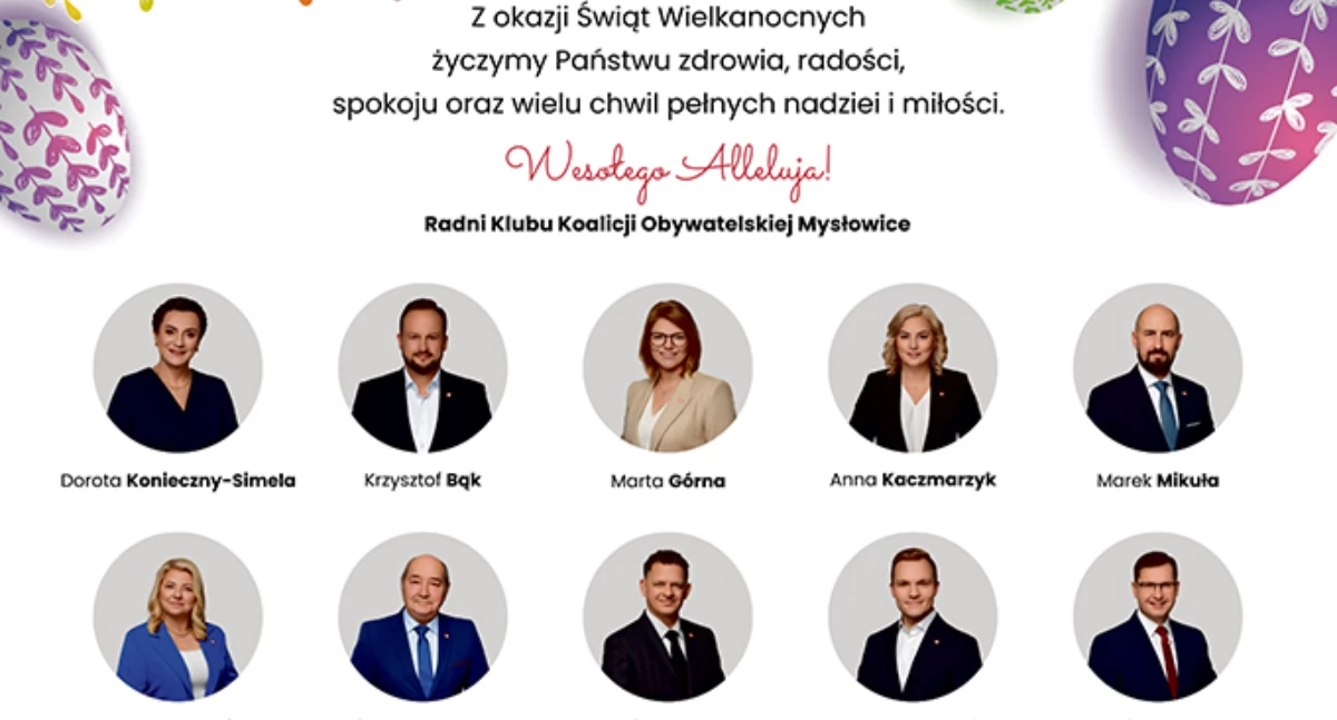 Koalicja Obywatelska Mysłowice życzy wesołych świąt
