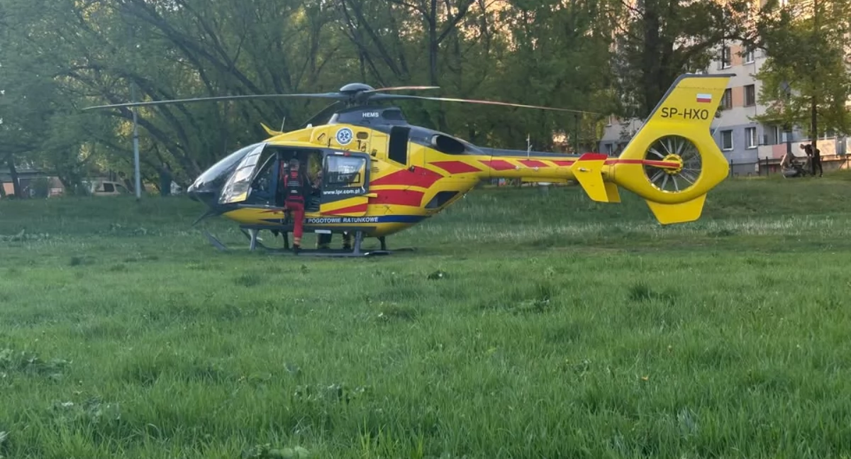 Wypadek na Piasku. Dziecko wypadło z okna
