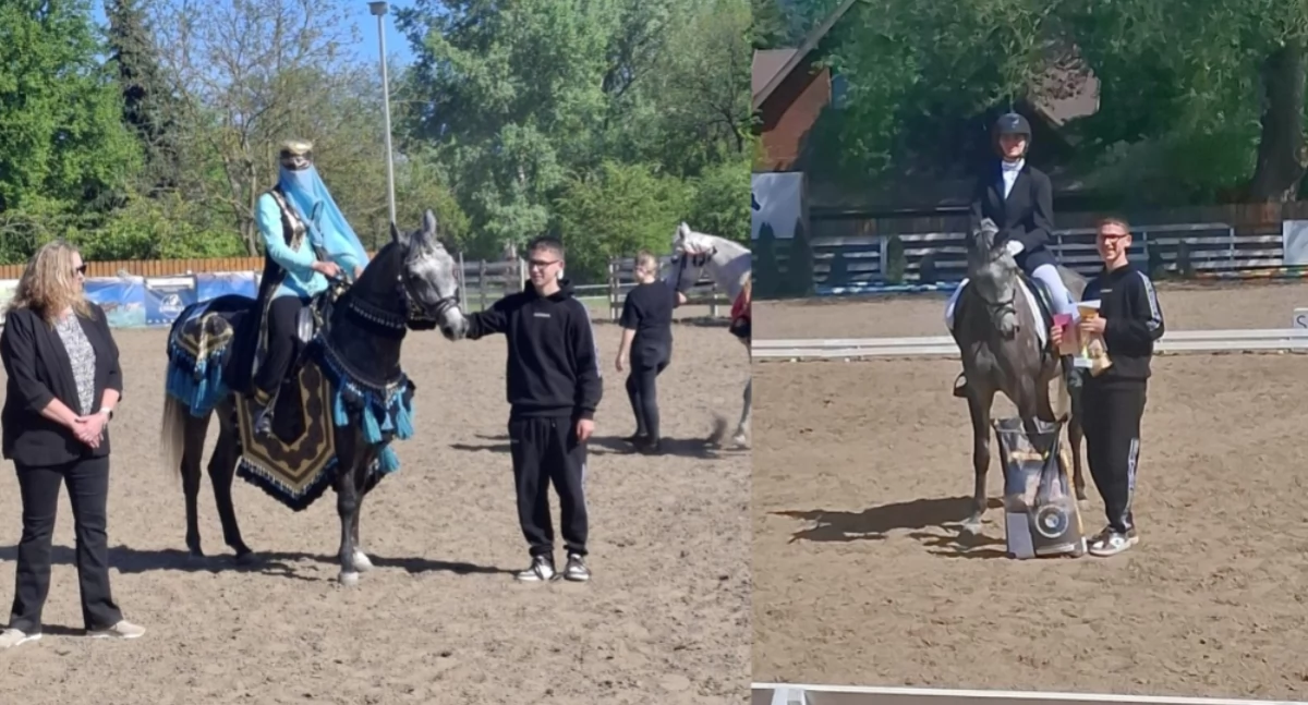 Zawodniczki z Arabki na podium