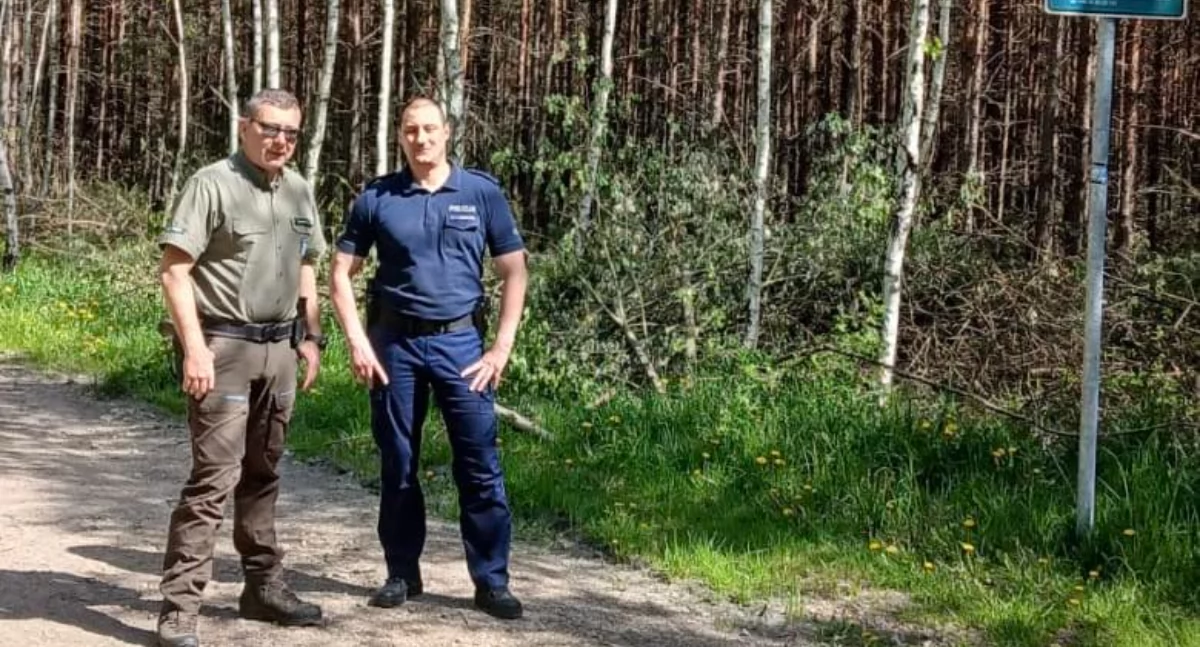 Wspólne działania policjantów i leśników