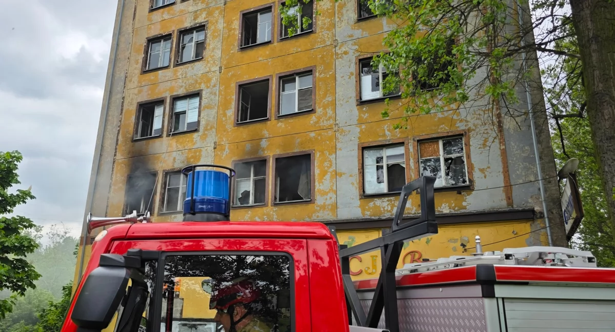 Pożar w dawnym hotelu Gościniec