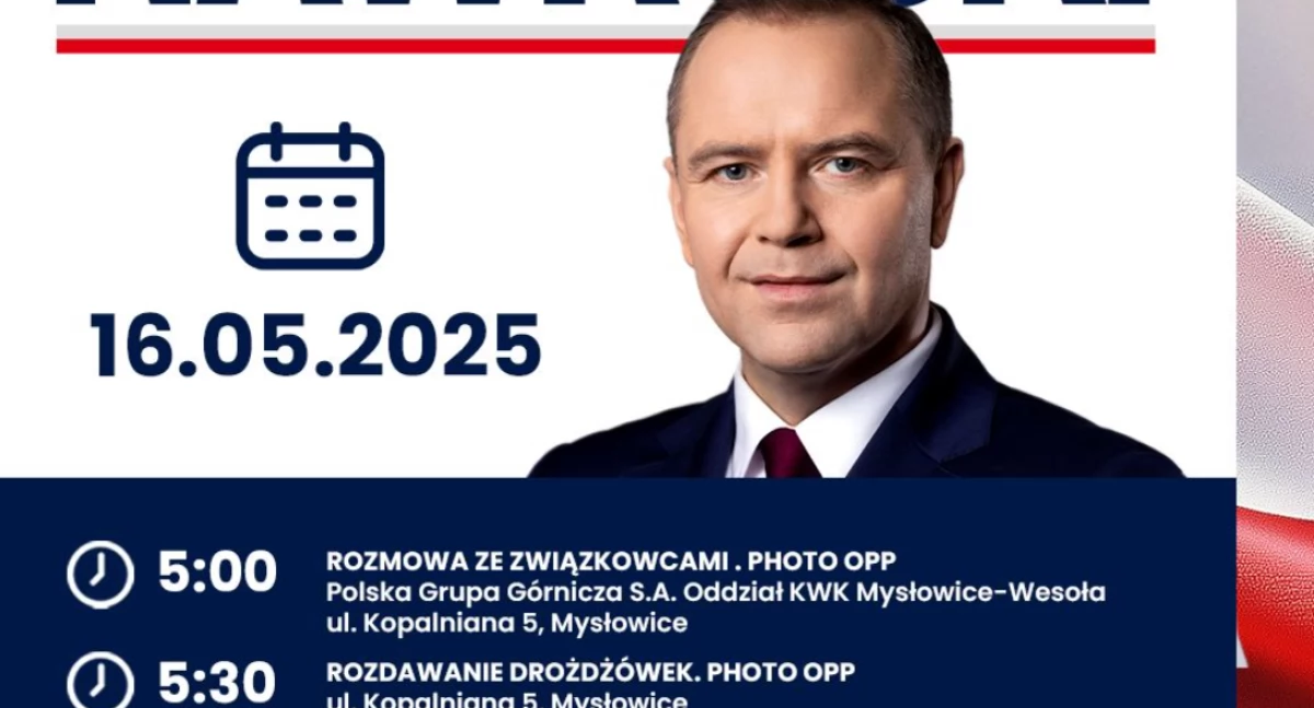 Karol Nawrocki w Mysłowicach na finiszu kampanii
