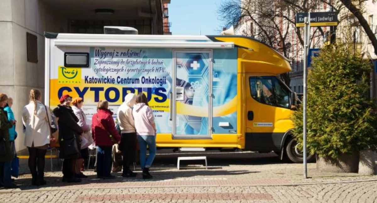 Cytobus w Parku Słupna w Mysłowicach. Zadbaj o swoje zdrowie i zrób bezpłatne badania