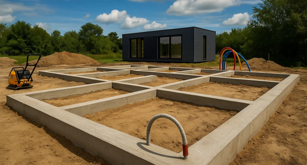 Jak przygotować działkę pod dom modułowy? Fundamenty i przyłącza