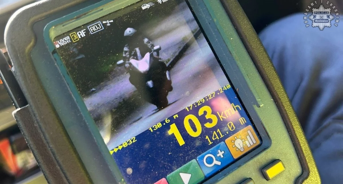 Niebezpieczna prędkość na ul. Stadionowej – motocyklista stracił prawo jazdy