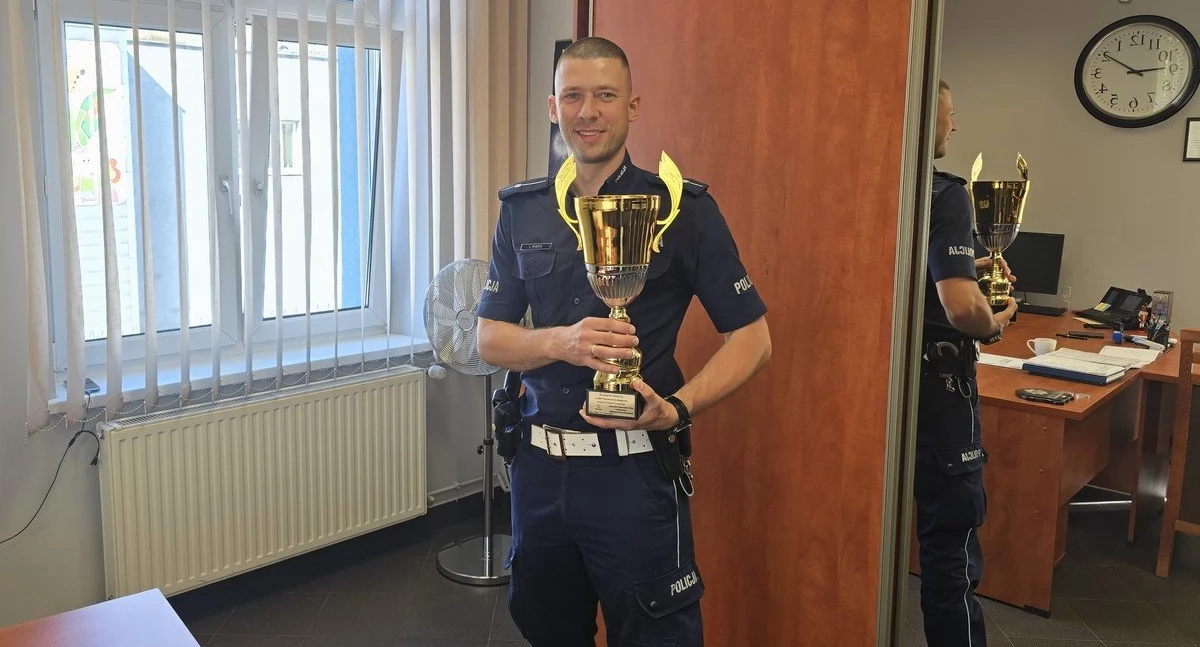 Sukces policjanta z Mysłowic – Łukasz Deszcz najlepszym funkcjonariuszem drogówki na Śląsku