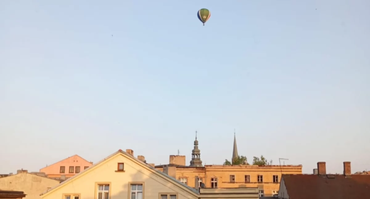 Balon na rozgrzane powietrze krążył nad Mysłowicami. To mobilne laboratorium