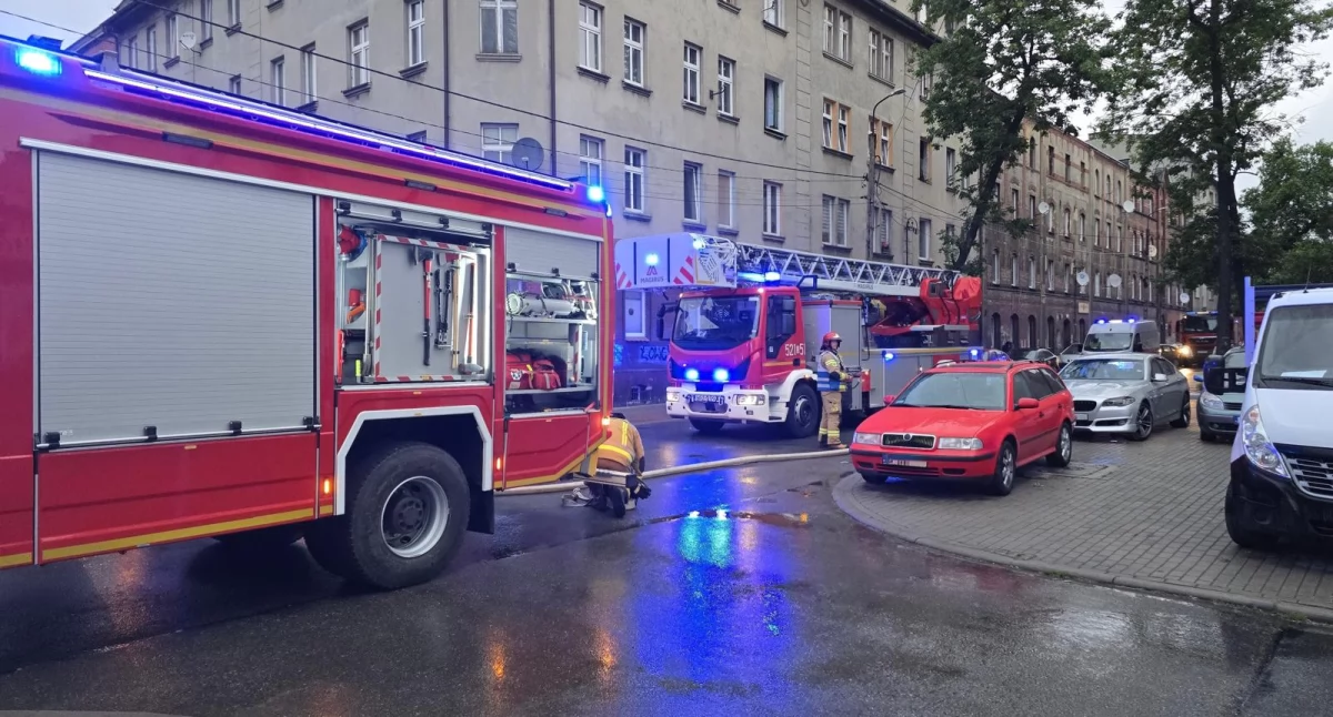 Pożar mieszkania na ul. Robotniczej