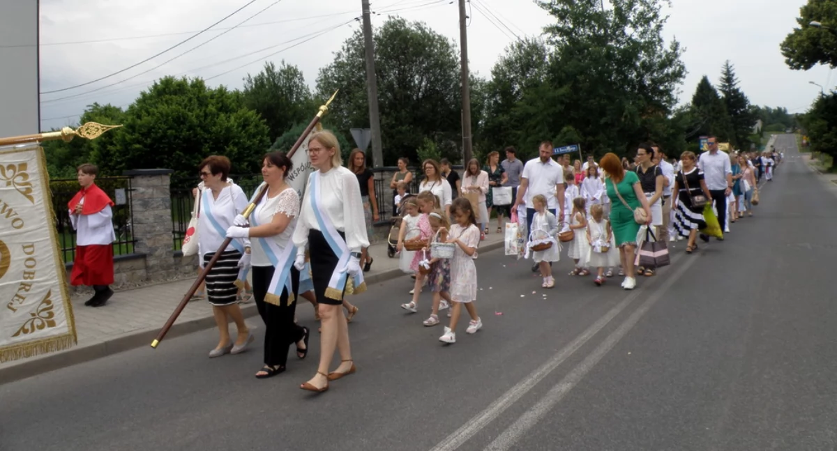 Procesje Bożego Ciała w Krasowach i Morgach [zdjęcia]