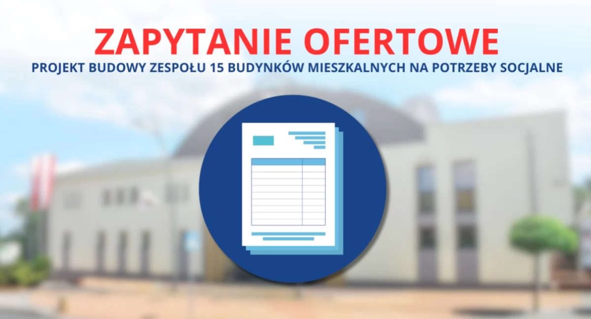 Kolejny przetarg na budowę kontenerów socjalnych