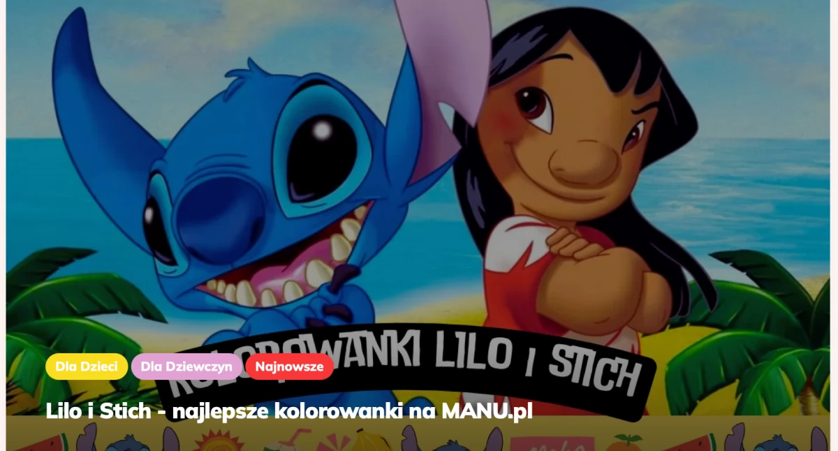 Kolorowanki Lilo i Stich do druku - Pobierz za darmo!
